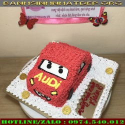 Bánh sinh nhật chiếc xe hơi màu đỏ - MX42